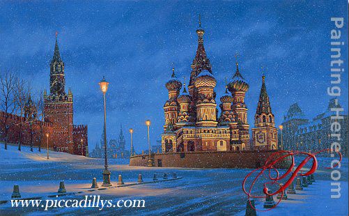 St. Basils painting - Alexei Butirskiy St. Basils art painting